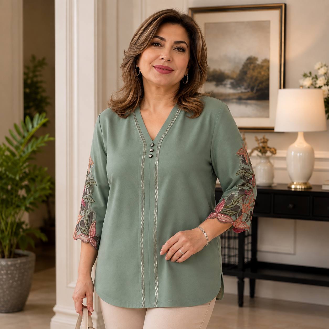 لباس مجلسی زنانه گیپور‌دار